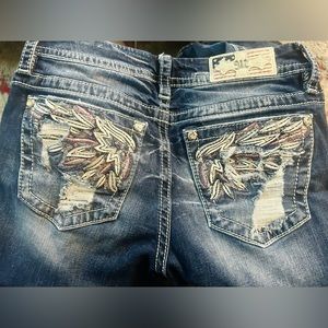 Wings with silver and red plus diamonds